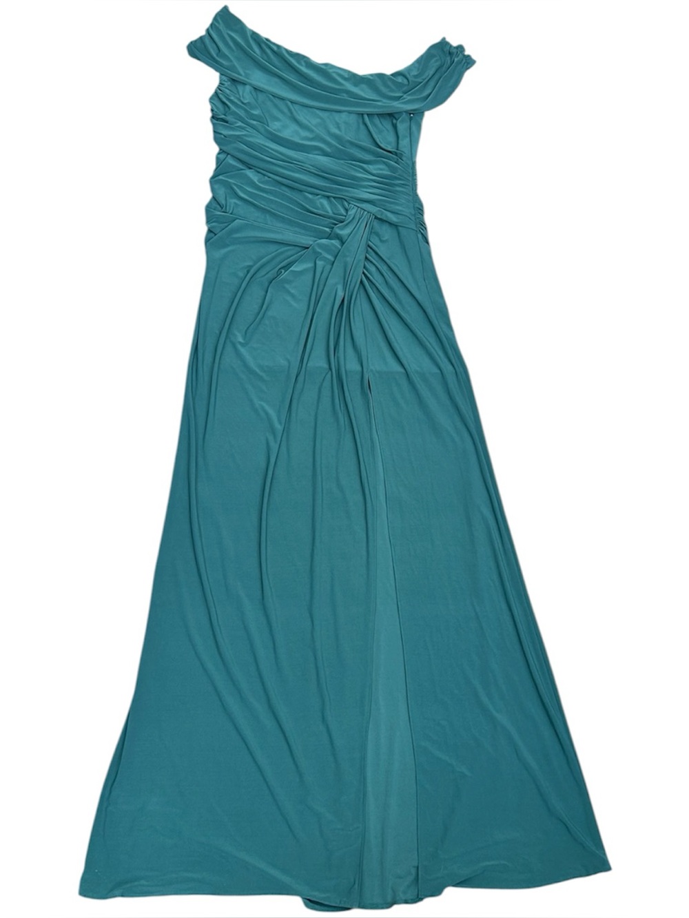 AZAZIE Women’s Formal Floor Length Off The Shoulders Draped Neckline Dress - Picture 3 of 10